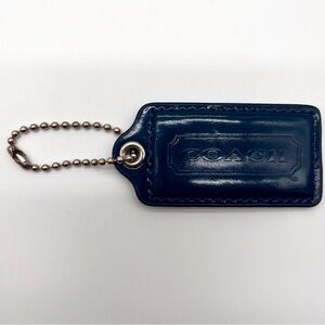 COACH Vintage Patent Leather Hang Tag, Navy Blue